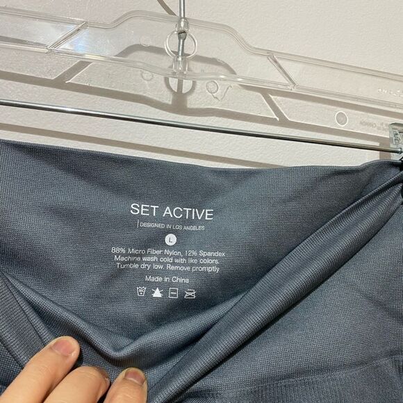 NWOT Set Active Sculptflex Leggings In Slate - Picture 3 of 4